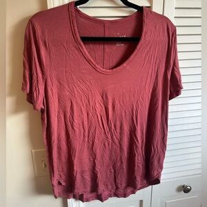A New Day Mauve V-Neck Tee